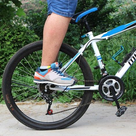 2 Pièces Repose-Pieds Universels en Acier pour Vélo Pliants - Accoudoirs et Supports
