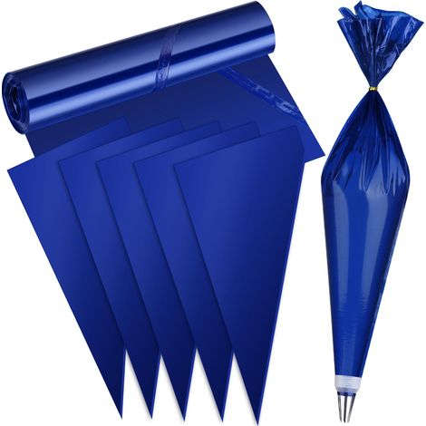 Lot de 54 poches à douille jetables de 53 cm pour décorer pâtisseries, tartes, biscuits, pâtisseries maison (1/5)