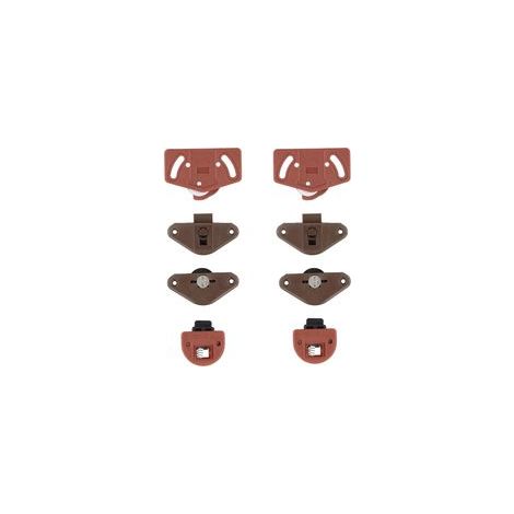 4 Paires Roue de Placard Porte Coulissante Garniture pour Porte Coulissante Guide Roulettes De Porte Coulissante Armoire Garde-robe Roue Guide Poulie Pièces de Porte Coulissantes