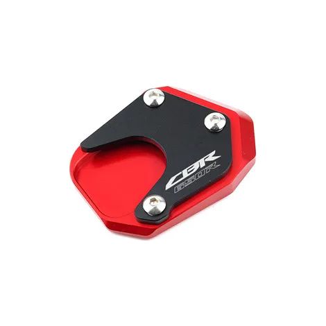 (CBR650R Rouge) Compatible avec les motos HONDA CB 650R, CB650R, CBR650F et CBR 650F (2014-2023) - Béquille latérale CNC - Plaque de support et extension maxpower (1/4)