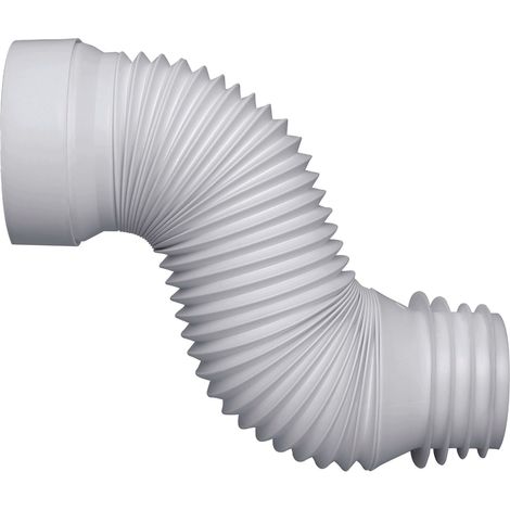 Pipe wc extensible à lèvres D110 mm à emboîter (push-fit), Wirquin 71230000, blanc