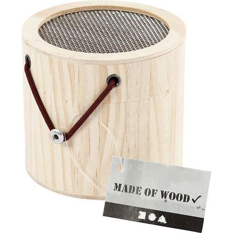 Boîte à insectes en bois à customiser - Ø 8,3 cm