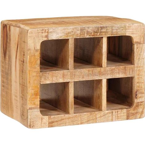 Étagères de rangement,Étagère à vin Marron 44 x 30 x 35 cm bois de manguier massif CFW50584 (1/5)