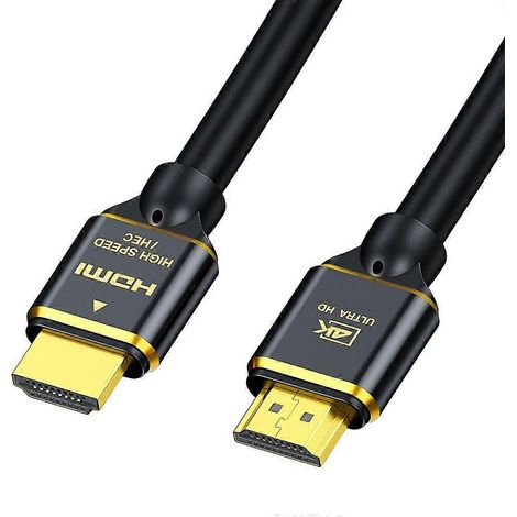 Câble HDMI 4K 1,5 m, Snowkids, câble HDMI haute vitesse 18 Gbit/s, 4K, 3D, 2160p, 1080p, Ethernet - Câble HDMI tressé 28 AWG - Compatible avec le retour audio (ARC). (1/5)