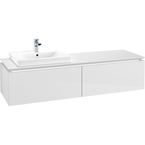 VB WTUS Legato B688 1600x380x500mm avec cloche. 2 extraits WT gauche Blanc brillant (1/3)
