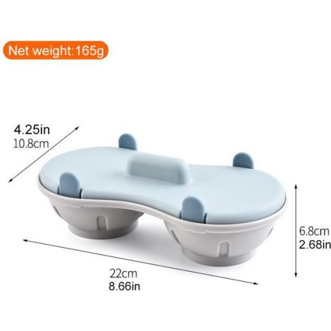 Pocheuse d'oeufs au micro-ondes, cuiseur à vapeur d'oeufs pochés, lavable au lave-vaisselle, gadget de cuisine pratique pour la préparation des oeufs (1/4)