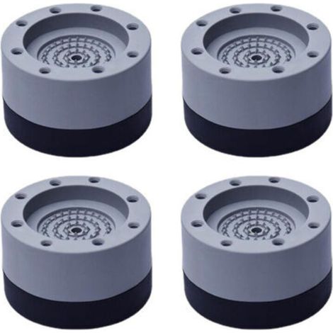 TRIMEC 4 Pieces Anti Vibration Pads, Rubber Feet for Washing Machine Washing Machine Feet Pads Anti-Vibration Pad, for washing machine and dryer (increase in height (1/5)