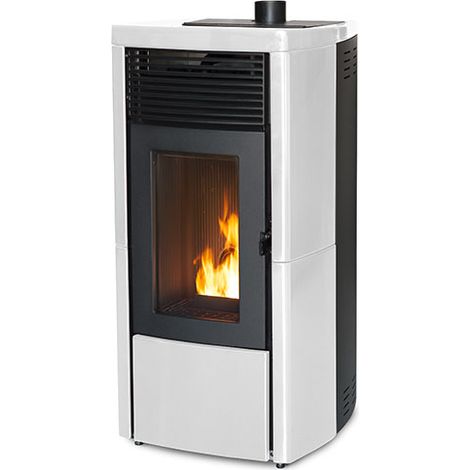 Pelletofen MCZ STAR AIR Maestro 8 kW verschiedene Farben Pellet Ofen Kaminofen Weiss (1/2)