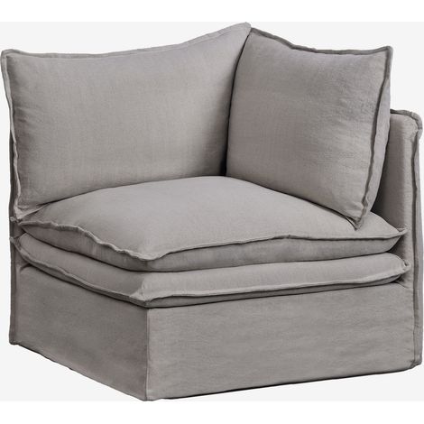 Sillón esquinero en lino y algodón Grace SKLUM              (1/5)