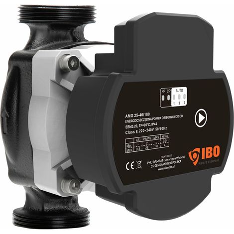Pompe de circulation électronique AMG 25/80/180 - Économe en énergie - Économique - 8 modes