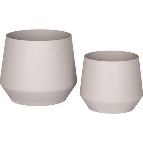 Trofa Blumentopf Set von 2 sandfarben.