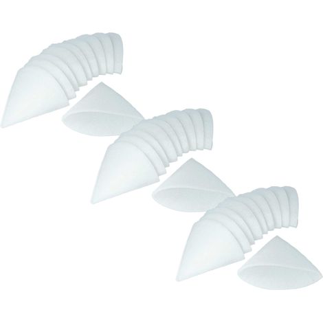 vhbw 30x Conical Filter for Ventilation System e.g. compatible with Helios, Maico, Pluggit, Zehnder - Exhaust Air Filter G4, DN 125, White