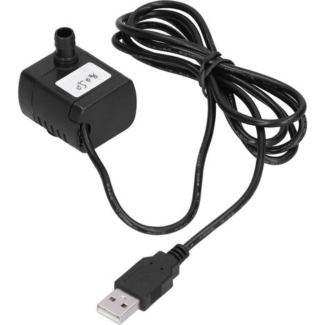 Pompe à Eau Submersible USB Mini 160L/H sans Balais pour Aquarium et Circuits Électroniques (1/5)