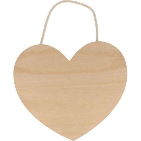 Coeur bois à suspendre 25 x 22 cm (1/2)