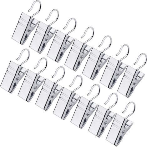 2 Pièces Support de Tringle à Rideau Autocollant Transparent Solide en ABS Réglable pour Maison Bureau Fixation (1/5)