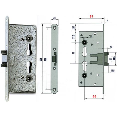 Serrure coupe-feu Pn9000365 NEMEF ASSA ABLOY