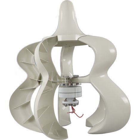 Kit générateur éolien 12V/24V en forme de gourde, 5 pales, axe vertical, avec contrôleur, 200W (1/5)