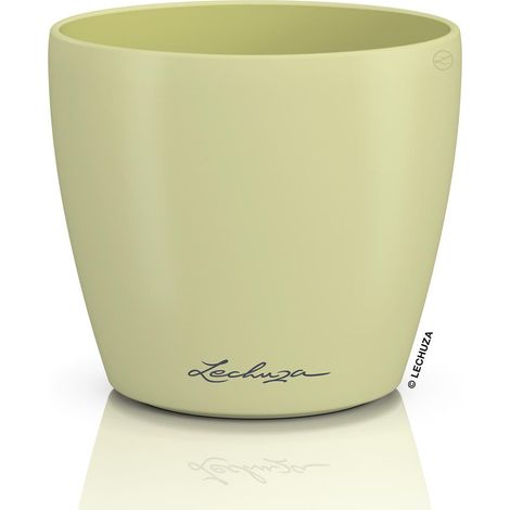 LECHUZA® Übertopf CLASSICO Color DECO 10 Linde pastellgrün Ø 11 cm - Kunststoff (1/3)