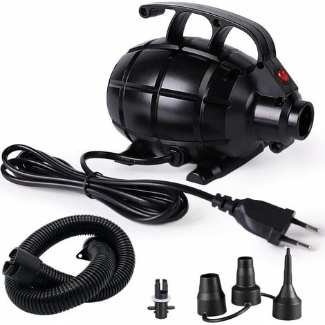 Compresor de aire  de 220 V y 600 W, bomba de aire eléctrica portátil para cama de aire doméstica, bomba de pista de aire, bomba para colchoneta de gimnasio