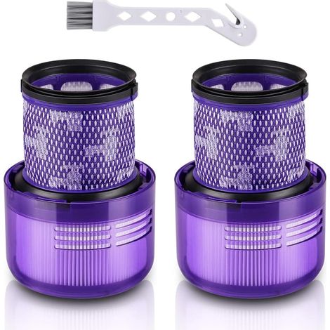 Filtres de remplacement pour aspirateur Dyson V11 V15 – Pack de 2 – Efficacité de filtration H12 – Lavables et réutilisables (1/5)