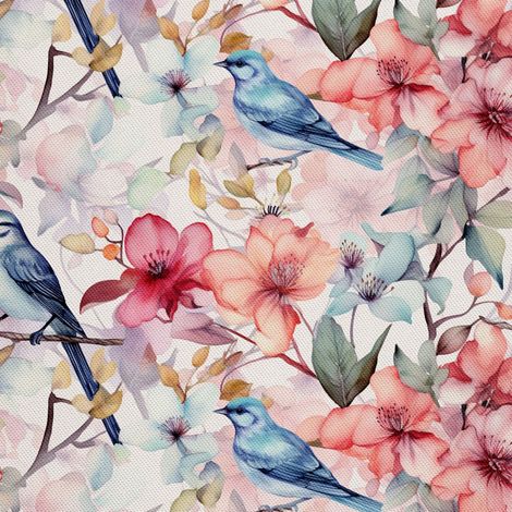 Tela decorativa para exteriores Oxford - Pájaros - DX2849 (1/5)