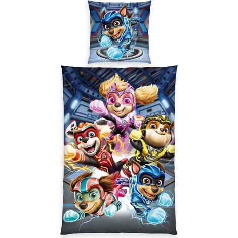 Parure de Lit Taie d'oreiller 70 x 90 cm avec fermeture éclair et motif réversible Housse de couette 140 x 200 cm avec fermeture éclair 100% coton renforcé (1/5)