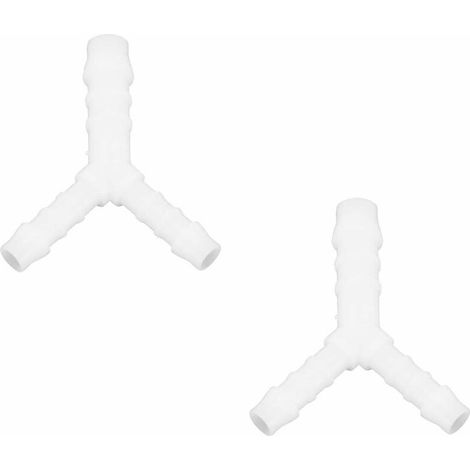 2x raccord de durite en Y diamètre 6mm + 8mm + 6mm réducteur adaptateur tuyau carburant tondeuse tracteur voiture scooter (1/2)