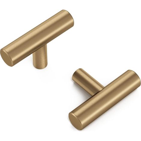 Lot de 15 boutons de meuble vintage en laiton doré champagne - Boutons de commode - Poignées de porte de cuisine (1/5)