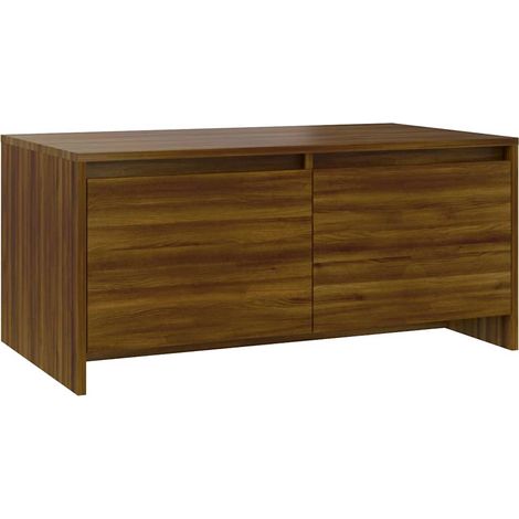 Maison Exclusive - Mesa de centro madera de ingeniería marrón rob (1/5)