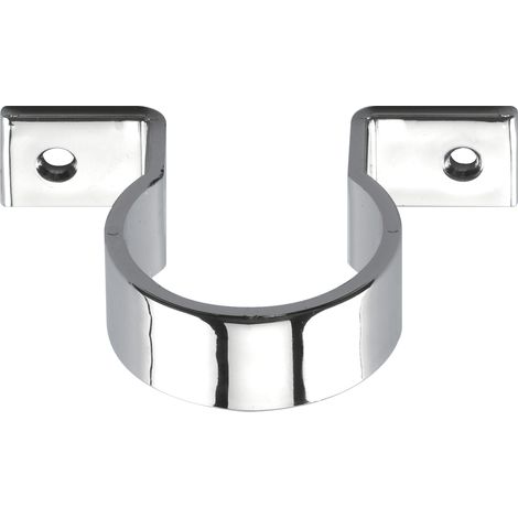 McAlpine Chrome Plated Plastic Pipe Clip 35mm S35-CP, 5 Pack (1/5)