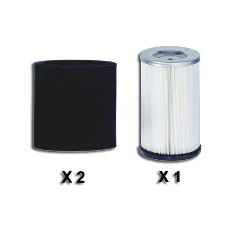 Lot de 2 pré-filtres + 1 Filtre pour centrales GA 100, GA 150, GA 200, GA 250, fabrication centrale avant 1998 (1/3)
