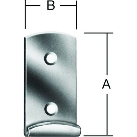 VORMANN Schließhaken für Spannverschluss gerade,L44mm Edelstahl rostfrei (1/2)