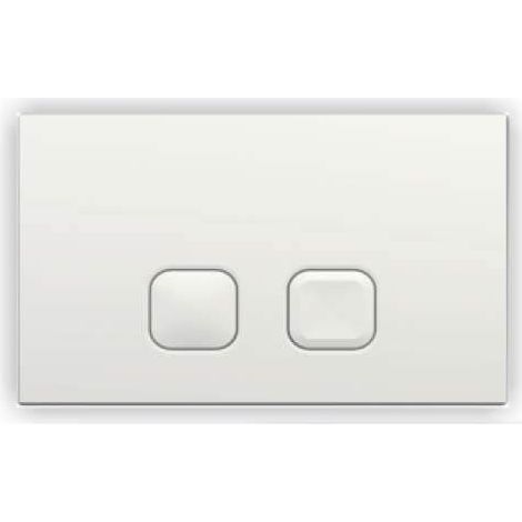 Plaque de déclenchement blanche pour bâti-support Regiplast
