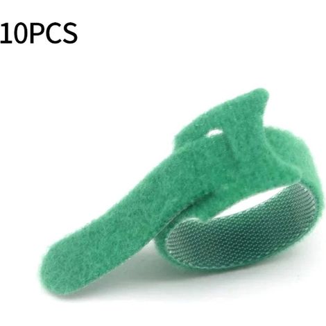 10 rubans adhésifs en nylon auto-agrippants pour plantes de jardin, 10 x 1 cm (1/5)