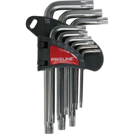 Jeu de clés Torx PROLINE 48339 9 pièces T10-T50 acier CrV 1 pc. (1/3)
