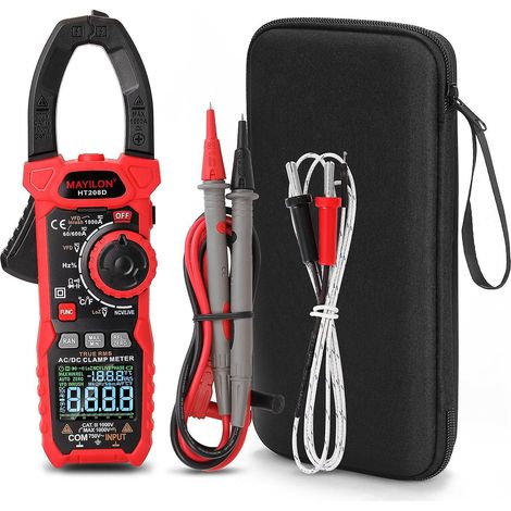 MAYILON HT208A/HT208D (optional) Stromzangen-Multimeter Wechselstrom Gleichstrom Spannung Strom Temperatur (1/5)