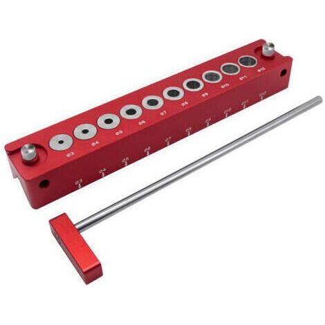 Drilling guide for woodworking, drill block accessories 3/4/5/6/7/8/9/10/11/12 mm, professional locating jig, angle drilling guide, for drilling and grinding wood and (1/5)