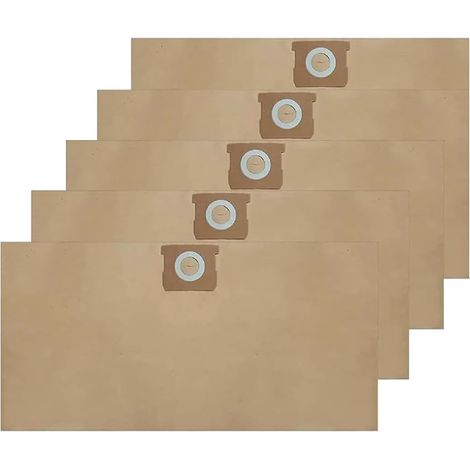 5 bolsas de repuesto de papel para aspiradora DeWalt DXVA19-4101/4102 (102 cm) (1/5)