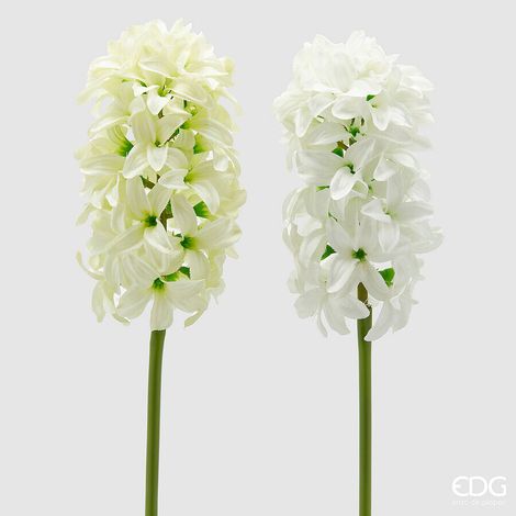 EDG Enzo De Gasperi Ramo Giacinto Artificiale Ass. H 45 Cm White Green 1 Pz