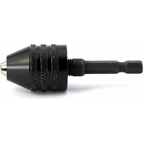 0,3–6,5 mm Schraubendreherfutter, Schlagschrauberfutter, Entriegelungsadapter für Bohrfutter, geeignet für 1/4"-Sechskantschaft (1/4)