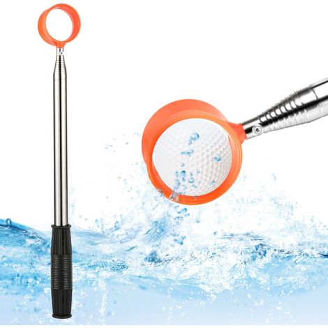 39,62-274,32 cm Récupérateur Balle Golf, Antidérapant Télescopique Récupérateur de Balle de Golf pour l'eau Sélecteur de Balle de Golf pour Ramasser dans l'eau ou la Brousse