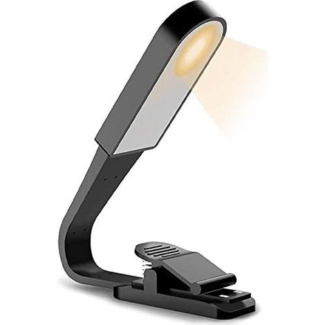 Nachttischlampe, USB-aufladbar, mit Kontaktsensor, flexibles Clip-Design. (1/4)
