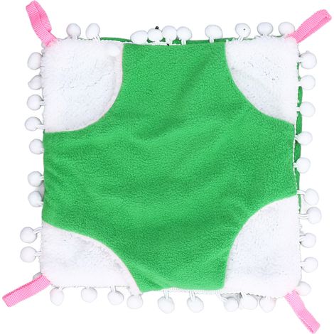 Cage à Hamster Vert, Hamac Suspendu Chaud pour Oiseaux, Perroquet, Nid Douillet pour Rongeurs, Loir, Cochon d'Inde (1/5)