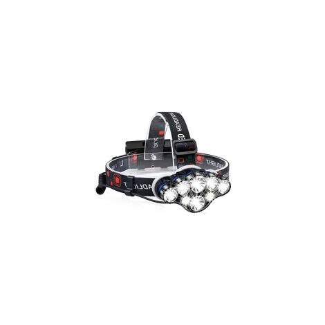 Linterna frontal potente e impermeable de 40000 lm - Linterna frontal recargable por USB - Crezuo