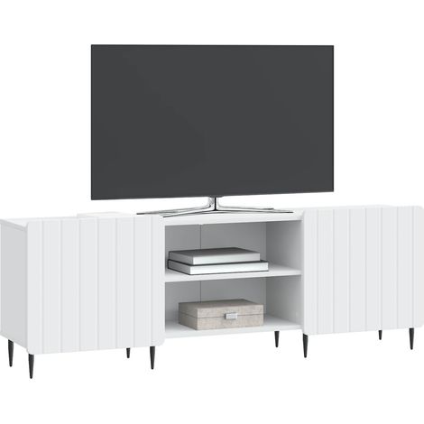 Maison Exclusive - Meuble TV Blanc 150 x 31 x 52 cm Bois d'ingénierie