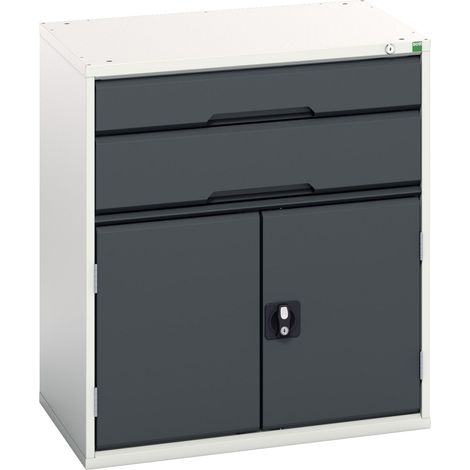 Bott 16925137.19 Verso 2 Drawer + Cupboard 900 x 800mm Anthracite Grey