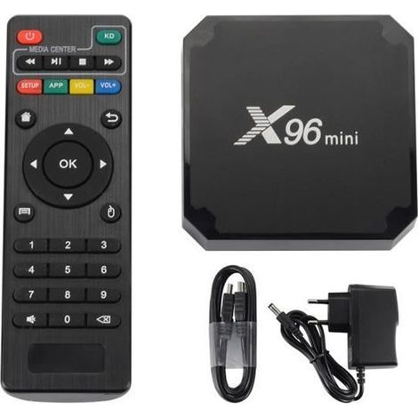 X96 Mini Android TV Box Android 7.1 TV Box Amlogic S905W Quad-Core 2 Go + 16 Go 4K HD WIFI Media Player AH373 (1/4)