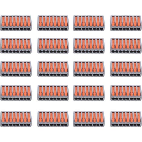 20 Connecteurs rapides Push Wire PCT-218, 20 pièces, bloc de jonction universel pour câblage rapide (1/5)