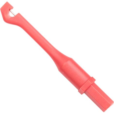 Sonda di prova per multimetro a filo rosso - Strumento per apparecchi elettrici che non prevede la rottura del filo (1/5)