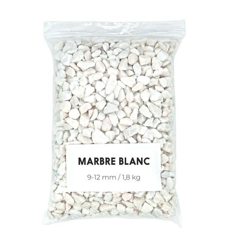 Gravier Blanc Naturel - 1,8 Kg - Galet Decoratif 9-12 Mm - Pour Aquarium Et Jardin (1/5)